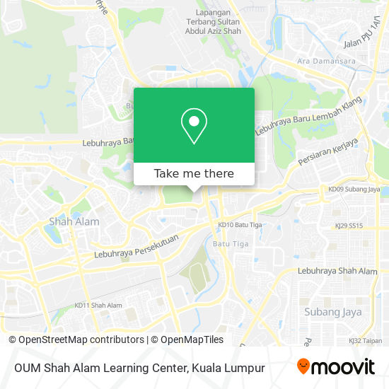 OUM Shah Alam Learning Center map