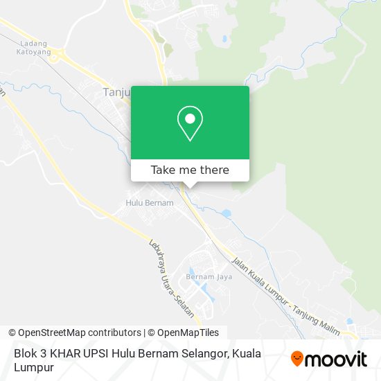 Blok 3 KHAR UPSI Hulu Bernam Selangor map