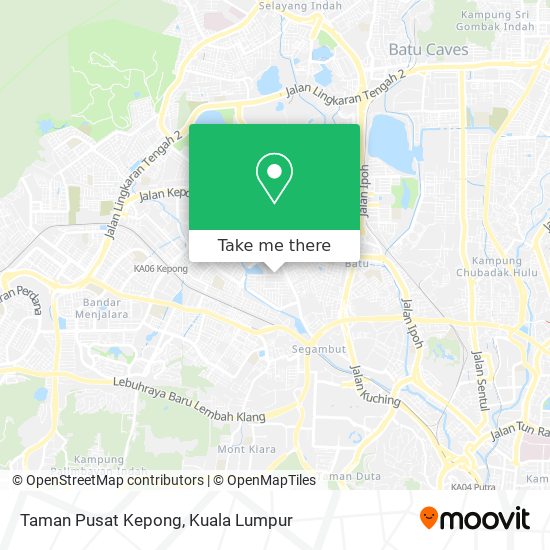 Peta Taman Pusat Kepong