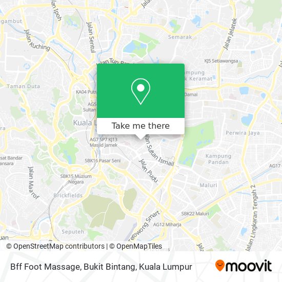Bff Foot Massage, Bukit Bintang map