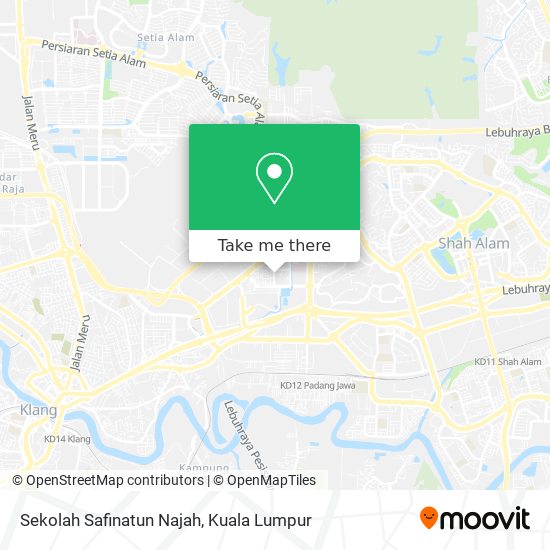 Sekolah Safinatun Najah map