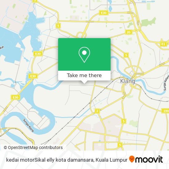 kedai motorSikal elly kota damansara map