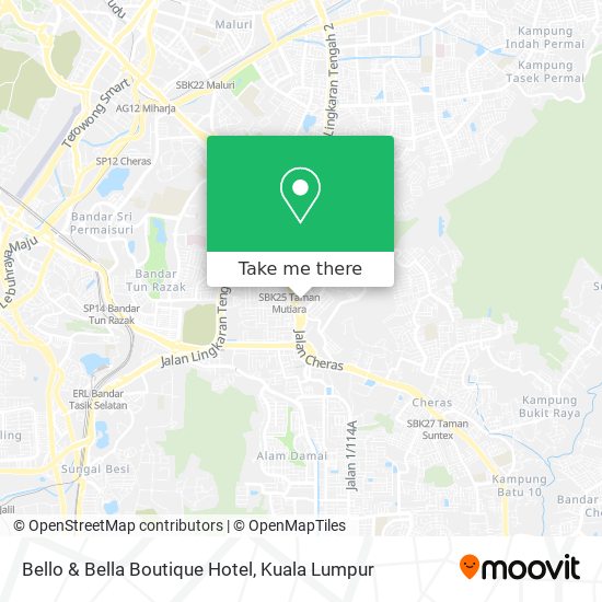 Bello & Bella Boutique Hotel map
