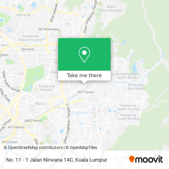 No. 11 - 1 Jalan Nirwana 14C map