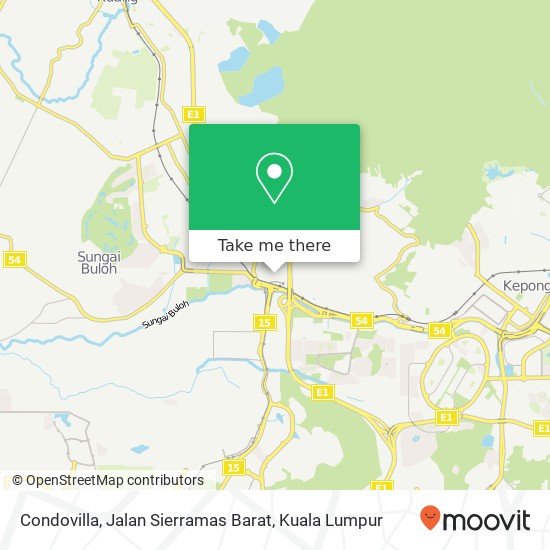 Condovilla, Jalan Sierramas Barat map