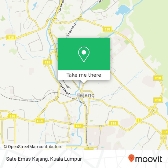 Sate Emas Kajang map