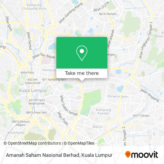 Amanah Saham Nasional Berhad map