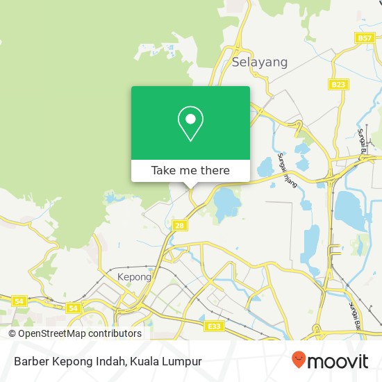 Barber Kepong Indah map