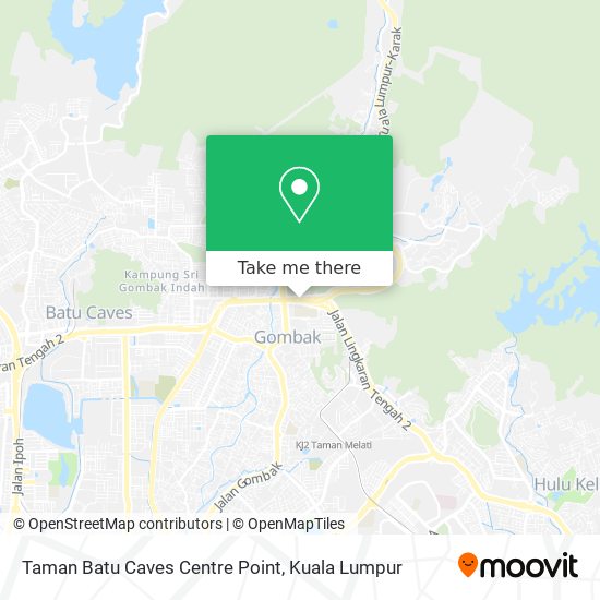 Taman Batu Caves Centre Point map