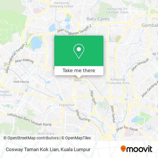 Cosway Taman Kok Lian map