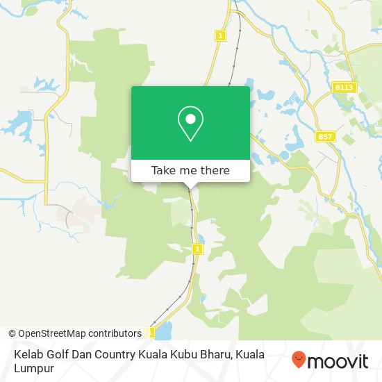 Kelab Golf Dan Country Kuala Kubu Bharu map