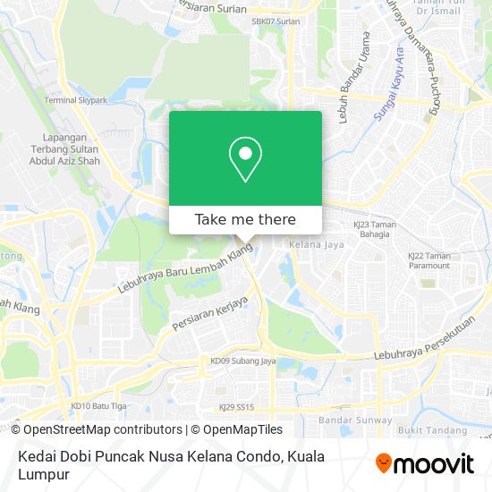 Peta Kedai Dobi Puncak Nusa Kelana Condo