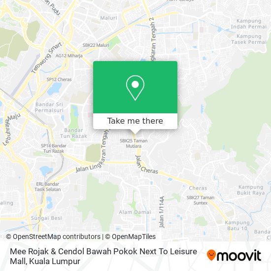 Mee Rojak & Cendol Bawah Pokok Next To Leisure Mall map