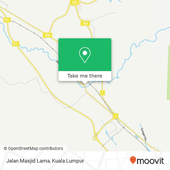 Peta Jalan Masjid Lama