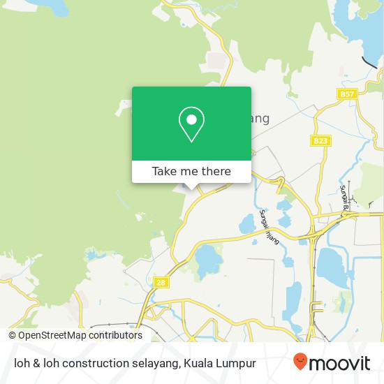 loh & loh construction selayang map