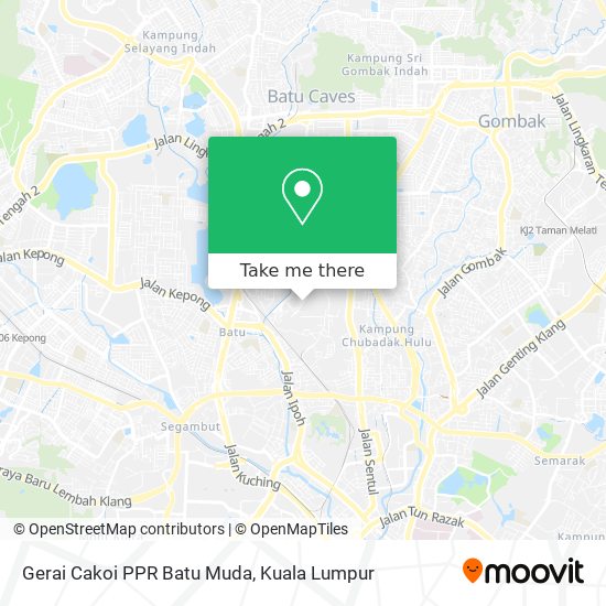 Peta Gerai Cakoi PPR Batu Muda