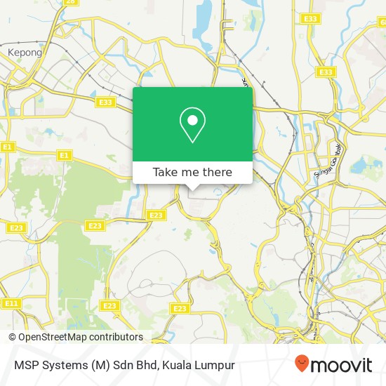 MSP Systems (M) Sdn Bhd map