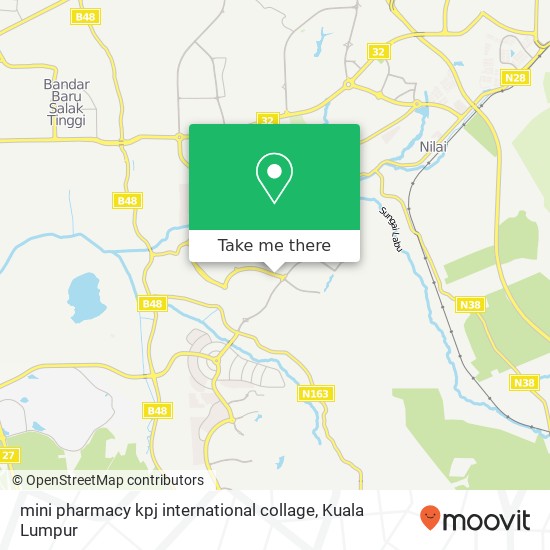 mini pharmacy kpj international collage map