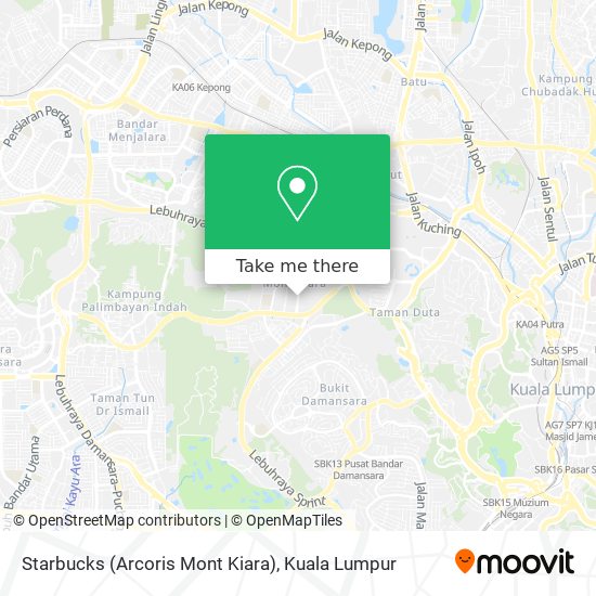 Starbucks (Arcoris Mont Kiara) map