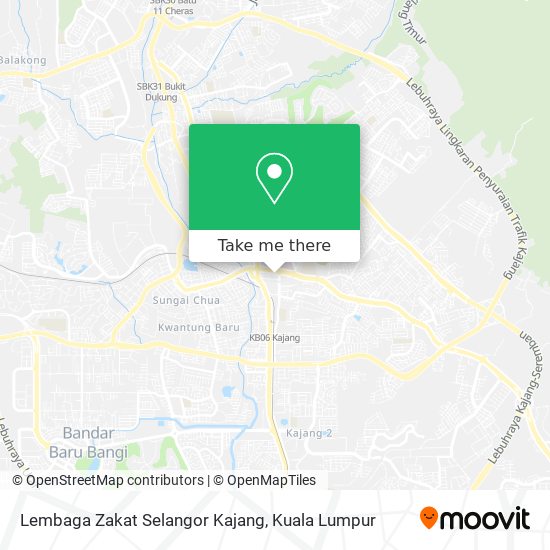 Peta Lembaga Zakat Selangor Kajang