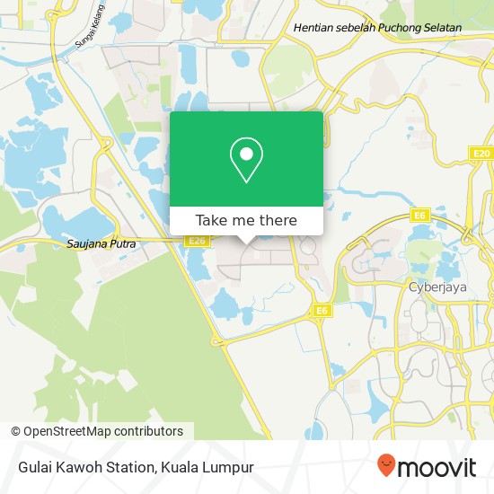 Gulai Kawoh Station map