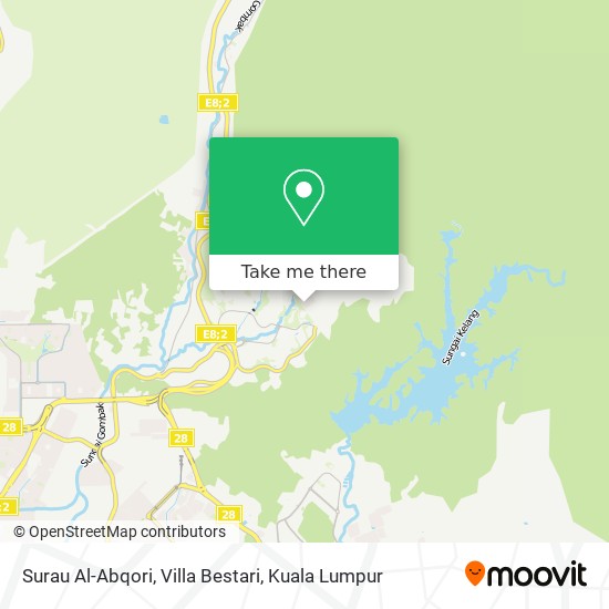 Surau Al-Abqori, Villa Bestari map