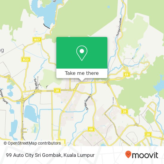 99 Auto City Sri Gombak map