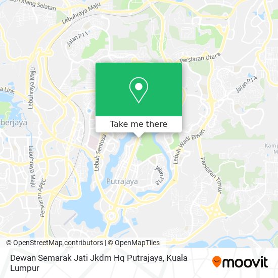 Dewan Semarak Jati Jkdm Hq Putrajaya map