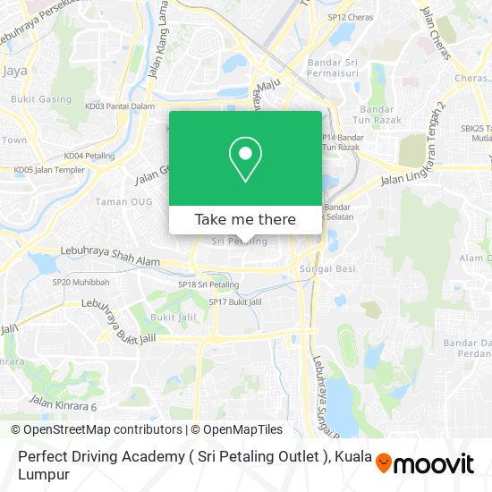 Perfect Driving Academy ( Sri Petaling Outlet ) map