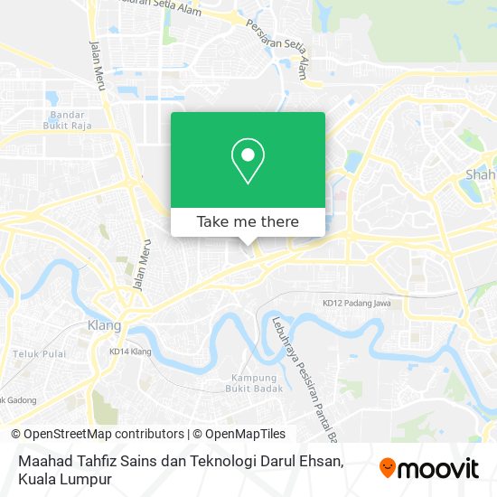 Maahad Tahfiz Sains dan Teknologi Darul Ehsan map