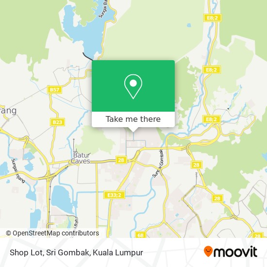Shop Lot, Sri Gombak map