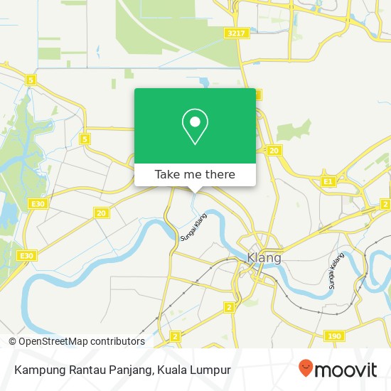 Peta Kampung Rantau Panjang