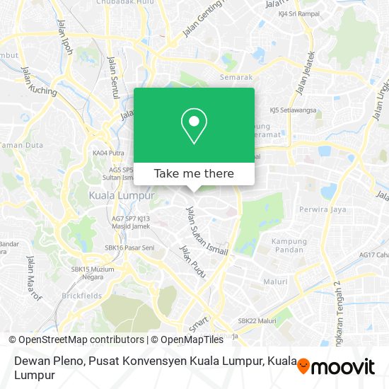 Peta Dewan Pleno, Pusat Konvensyen Kuala Lumpur