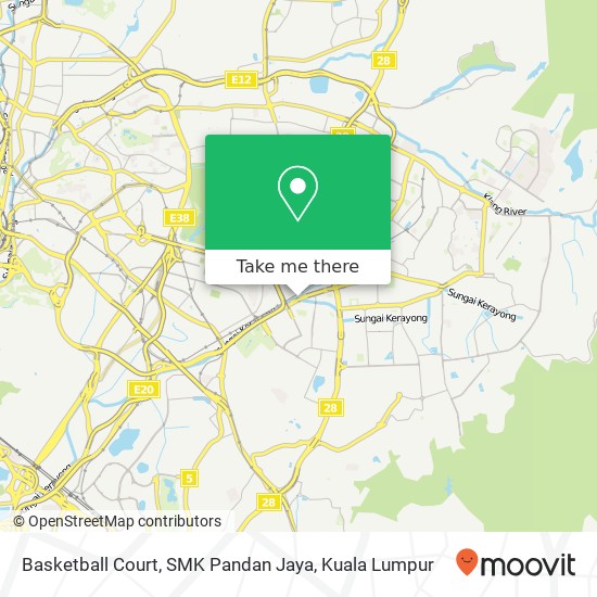 Basketball Court, SMK Pandan Jaya map