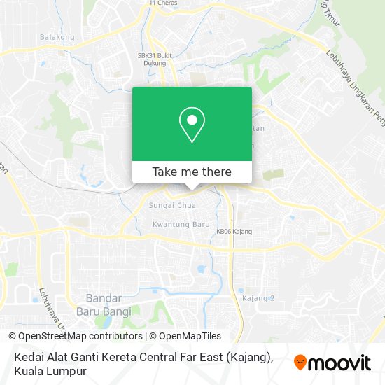 Kedai Alat Ganti Kereta Central Far East (Kajang) map