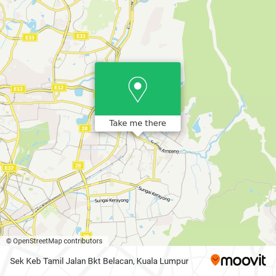 Sek Keb Tamil Jalan Bkt Belacan map