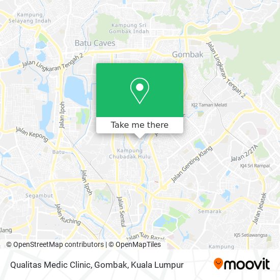 Peta Qualitas Medic Clinic, Gombak