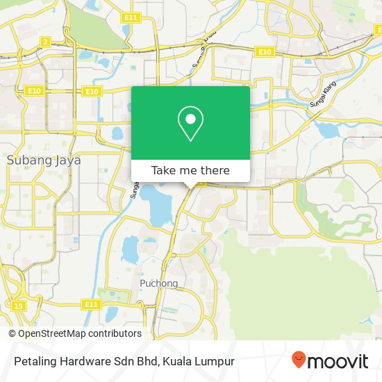 Petaling Hardware Sdn Bhd map