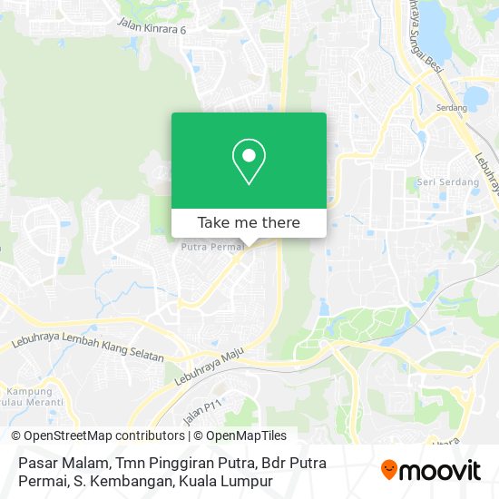 Pasar Malam, Tmn Pinggiran Putra, Bdr Putra Permai, S. Kembangan map