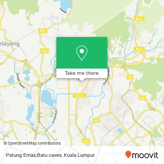 Patung Emas,Batu caves map