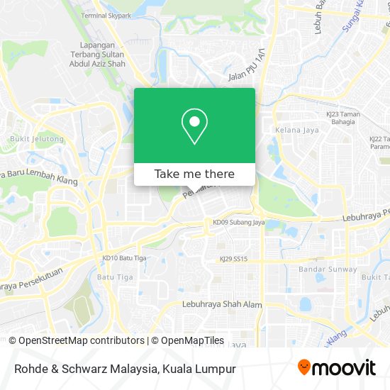 Rohde & Schwarz Malaysia map