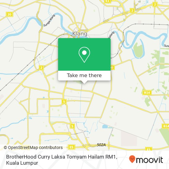 BrotherHood Curry Laksa Tomyam Hailam RM1 map