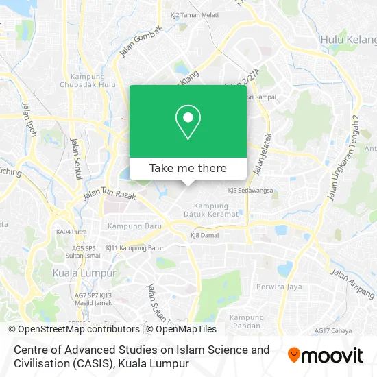 Centre of Advanced Studies on Islam Science and Civilisation (CASIS) map