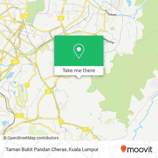 Peta Taman Bukit Pandan Cheras