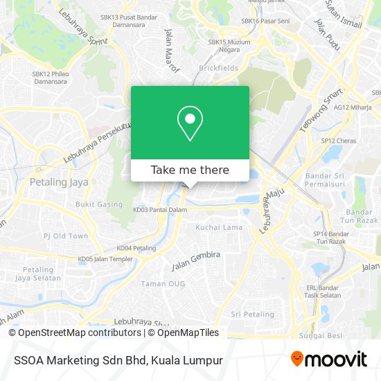 Peta SSOA Marketing Sdn Bhd