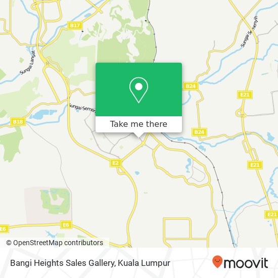 Bangi Heights Sales Gallery map