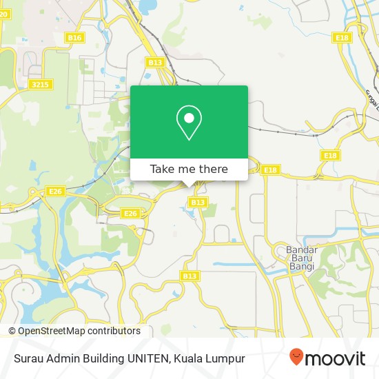 Surau Admin Building UNITEN map