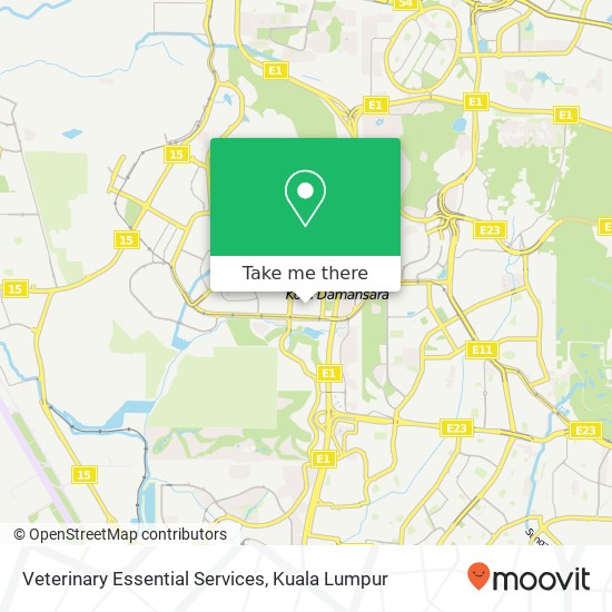 Veterinary Essential Services map