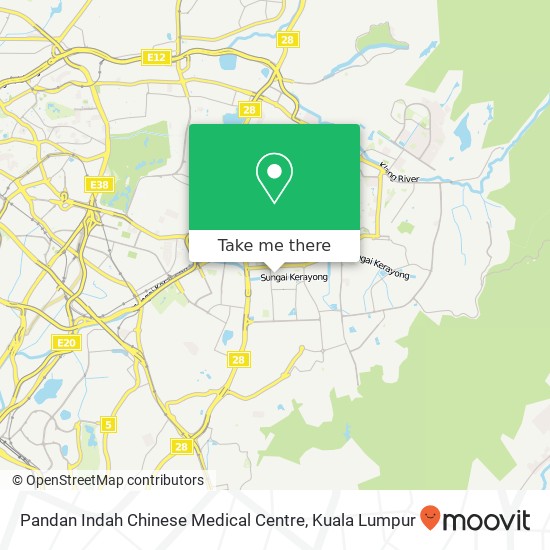 Pandan Indah Chinese Medical Centre map