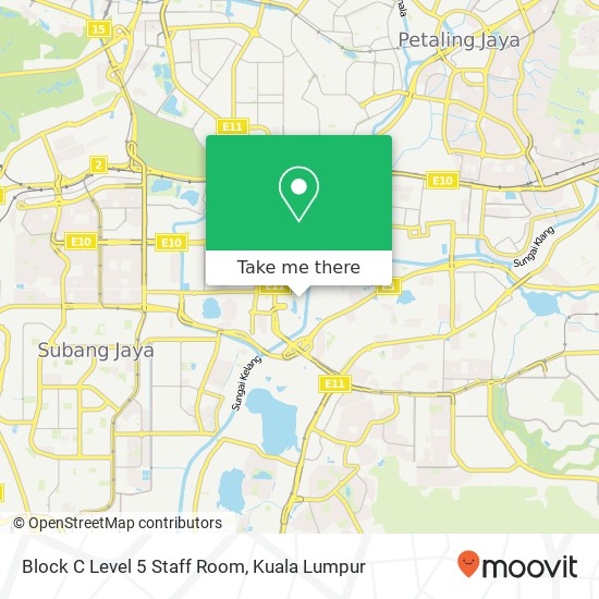 Block C Level 5 Staff Room map